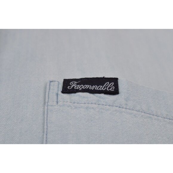 Worn and Faded Faconnable Cotton‎ Womens Button Shirt size XL - Picture 7 of 12